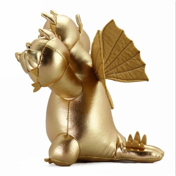 Kidrobot Godzilla Ghidorah Phunny Plush Gold 9” NEW - Picture 3 of 6